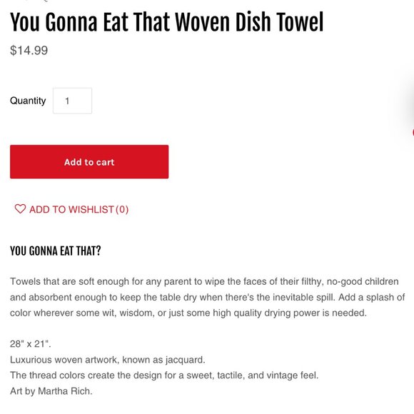 BOGO NWT Blue Q Raccoon Dish Towel - Picture 2 of 4